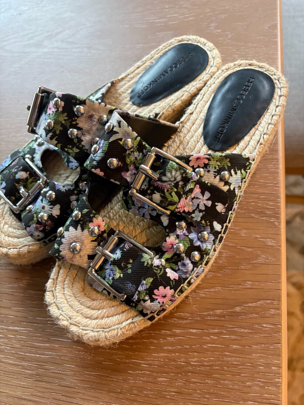Rebecca Minkoff Espadrille Floral Platform Sandals. Size 6.5